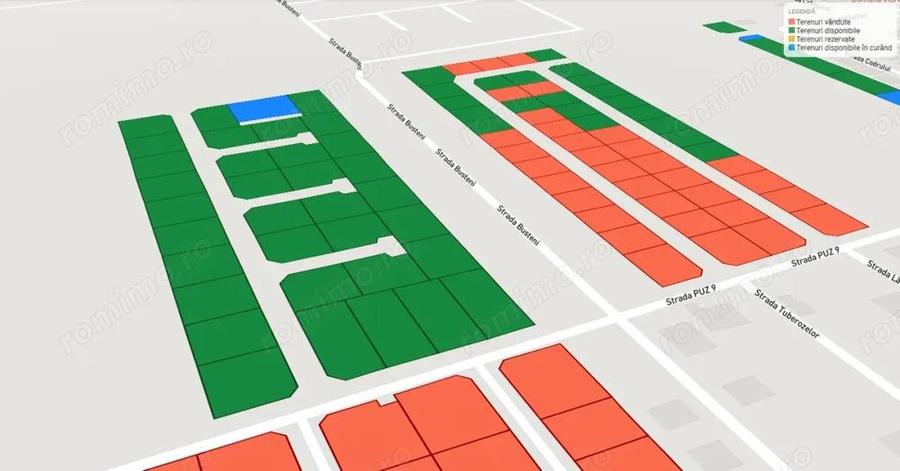 Loturi Intravilan In Rate Berceni | utilitati: curent, drum | #UG16BF - 2