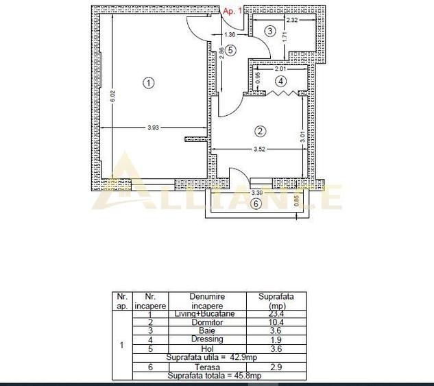 Metrou Berceni, 2 camere mobilat cu balcon - 8