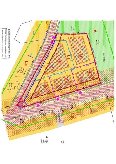 teren intravilan  , puz case , toate utilitatile , acces la sosea asfaltata - 1