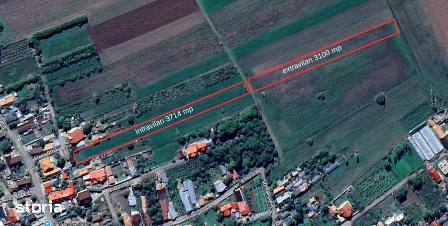 Teren de 3714 mp, în Tomșani
