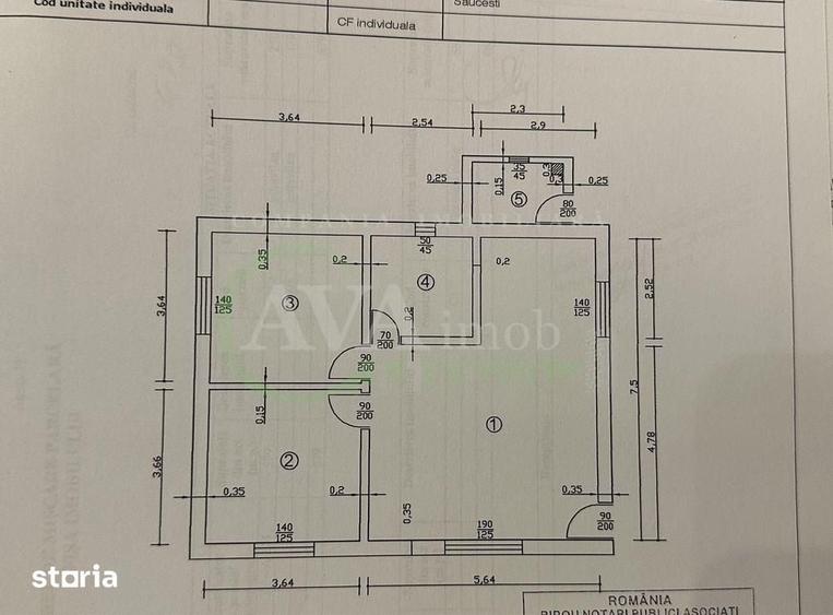 Casa parter, 68 mp, teren 579 mp, zona Saucesti - 3