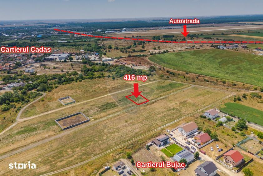 Teren de 416 mp, în Funcționarilor