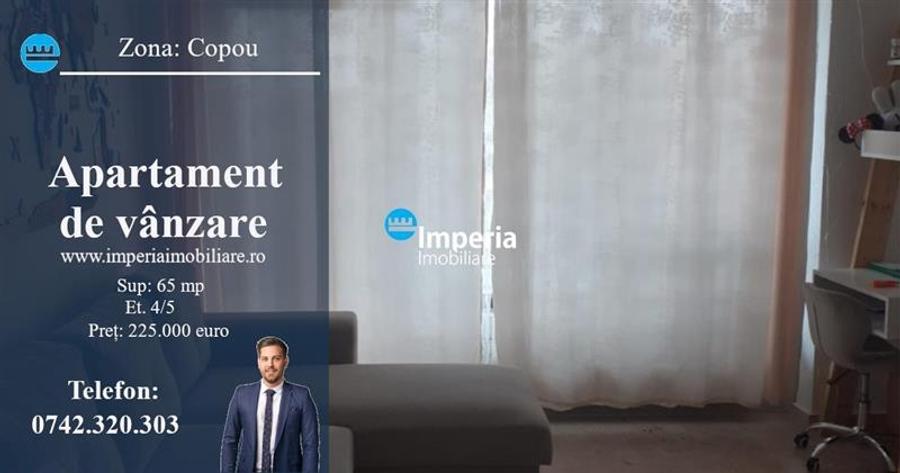 Apartament 2 cam, decomandat, de vanzare in zona Copou - Exclusiv - 1