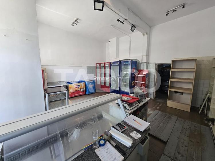 Spatiu comercial de inchiriat 64mpu cu vitrina 5m Zona Broscarie Sibiu