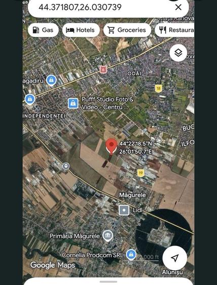 Teren de 500 mp, în Exterior Vest
