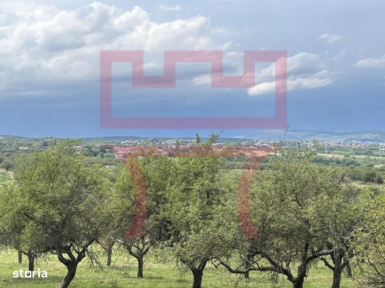 Teren  cu PUZ  Feleacu 2.800mp parcelabil/ 4 utilități asfalt panorama - 1