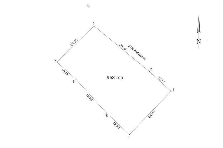 Teren intravilan ~ Vernesti / BZ ~ S=980mp (parcelabil) ~ d=40m - 1