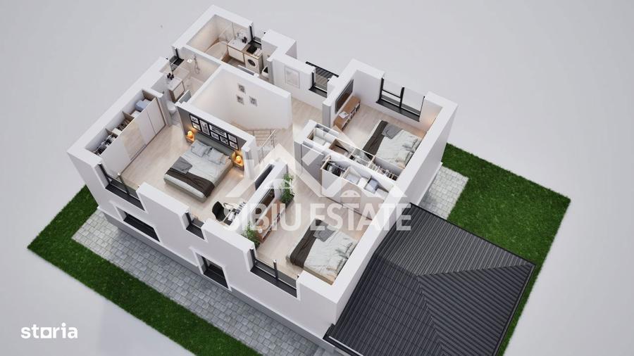 Casa individuala, gradina generoasa- spa?iu, lumina ?i func?ionalitate - 1