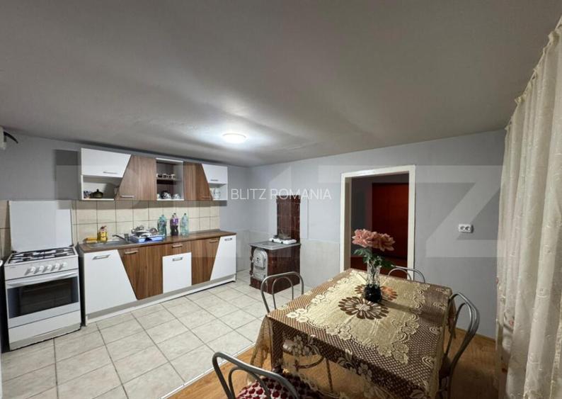 Casa cu 4 camere, 117 mp, teren generos de 5594 mp, in Crisc