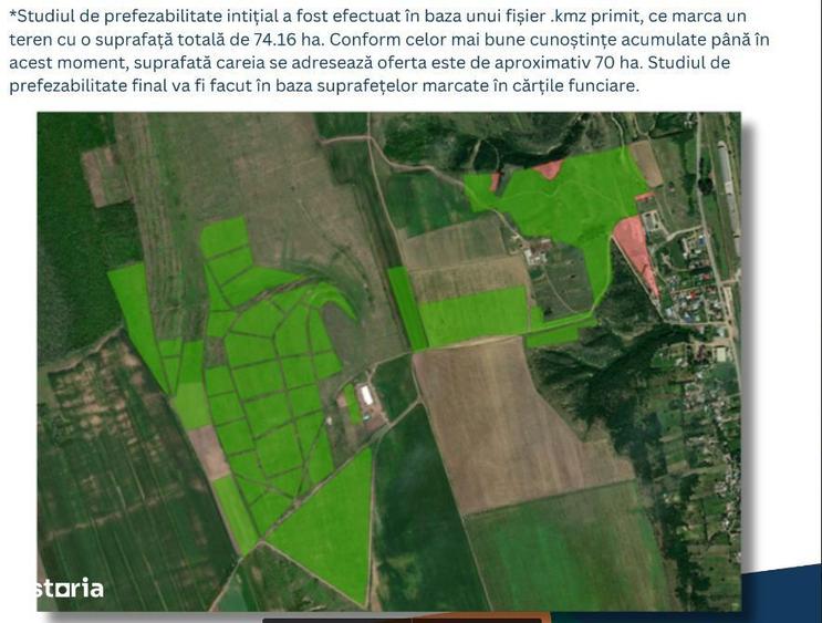 Vandt teren Balintetsi Galati 70 ha parc fotovoltaic/eolian - 1