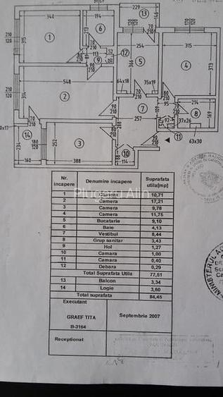 Apartament cu 4 camere semidecomandat în Teiul Doamnei Apartament cu 4 camere semidecomandat în Teiul Doamnei