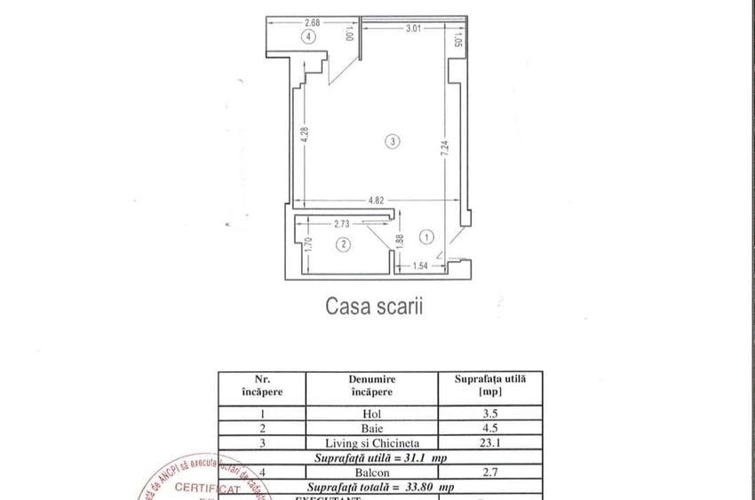 Studio cu balcon -mobilat modern -bloc nou -Mamaia -Complex Bel Air -70000 E fix - 11