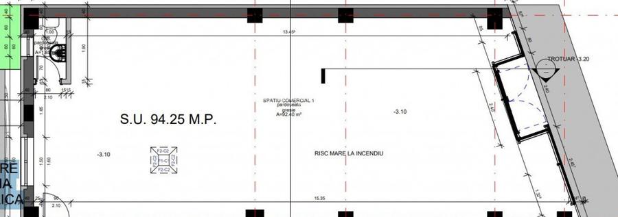 Spatiu Comercial, de vanzare, 94 mp, zona Turnisor