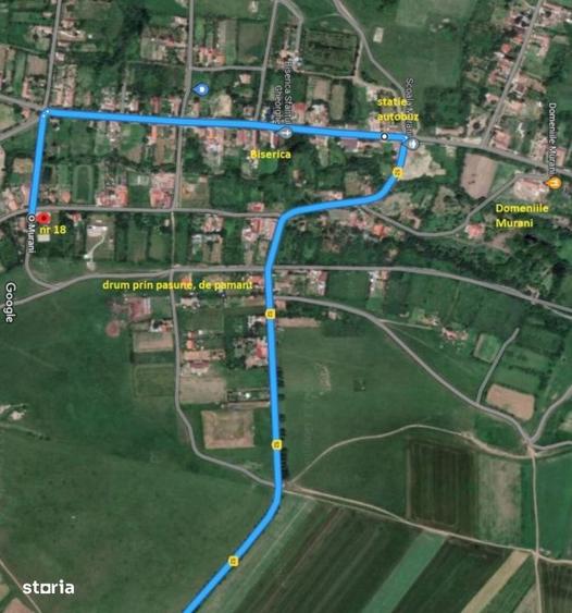 Teren intravilan 1.584 mp | 2 fronturi stradale | Murani | Comision 0% - 7