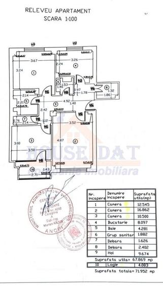 Vanzare apartament 3 camere Titulescu, 72mp, an 1982 - 10