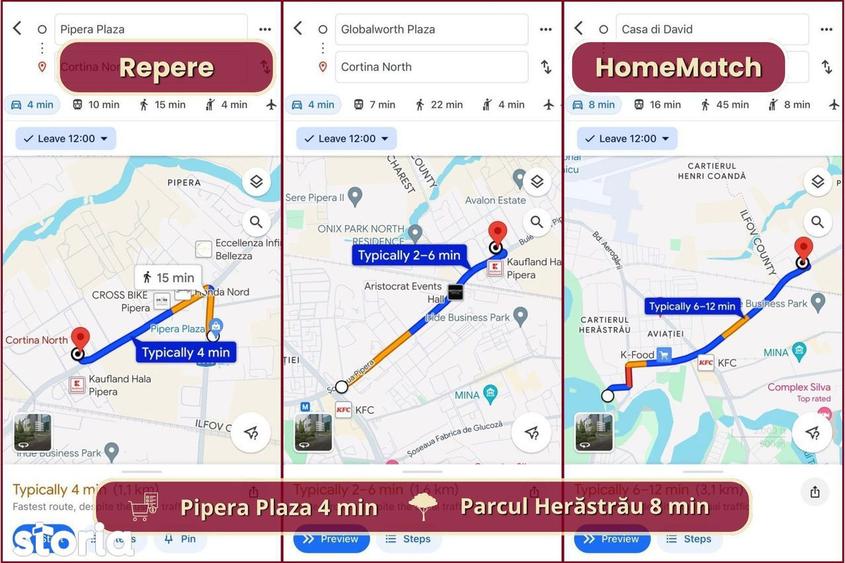 Cortina North || 3 camere || Comision 0% - 3