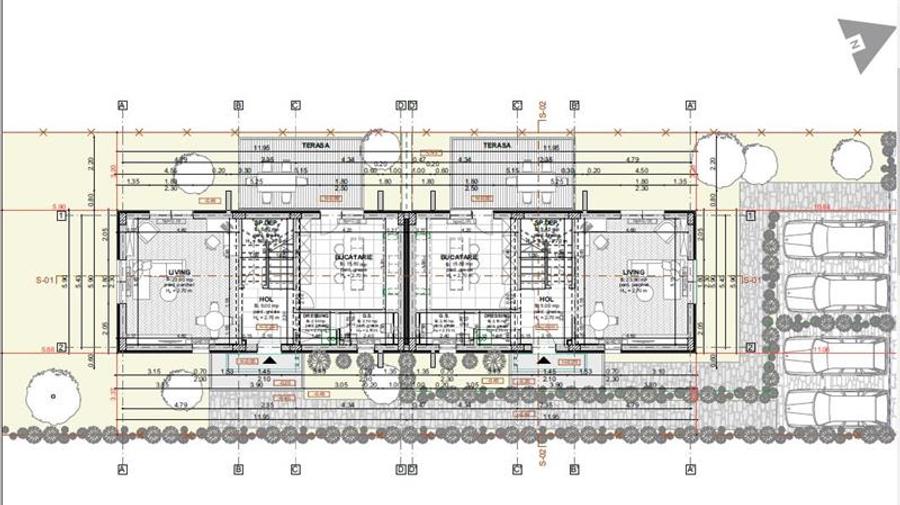 Duplex cu 4 camere cu Canalizare în Periferie