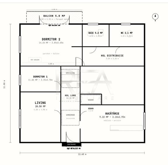 3 camere Tineretului Tohani 1 | 70 mp | Metrou | Parter | Renovare - 7