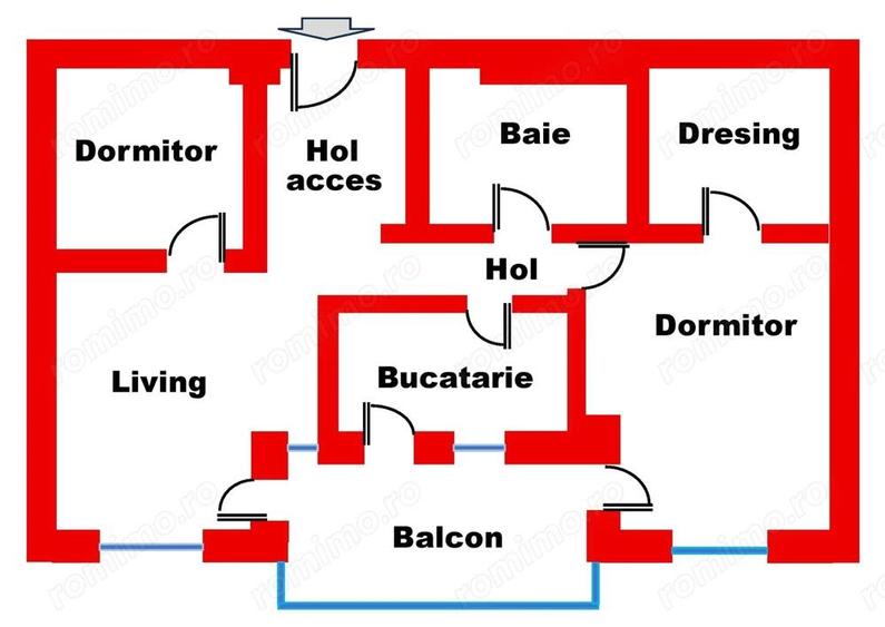 Vanzare 3 camere central, str. Tudor Vladimirescu - Ared, Oradea - 1