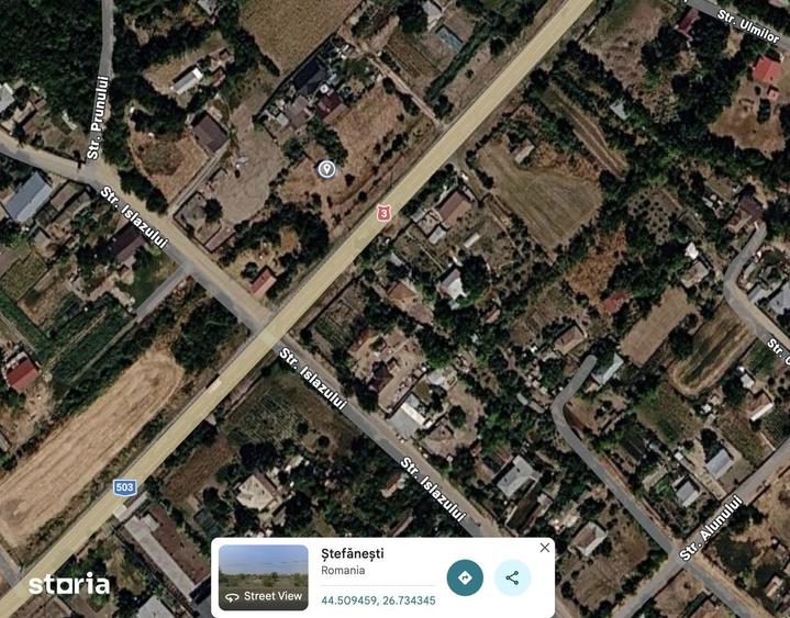 Casa cu teren 2.508 mp ?i 76 m deschidere la DN3 40 km de Bucuresti - 1