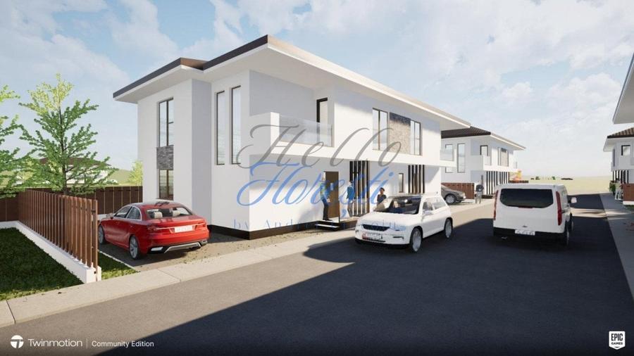 Duplex cu 4 camere cu Canalizare în Florești