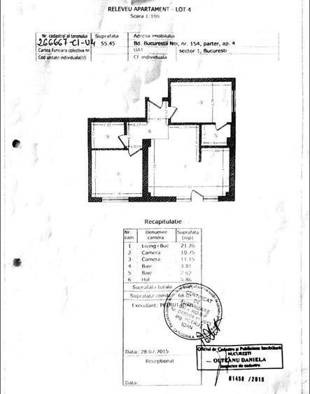 Proprietar vand apartament 3 camere + curte - 10 sec de metrou - 12