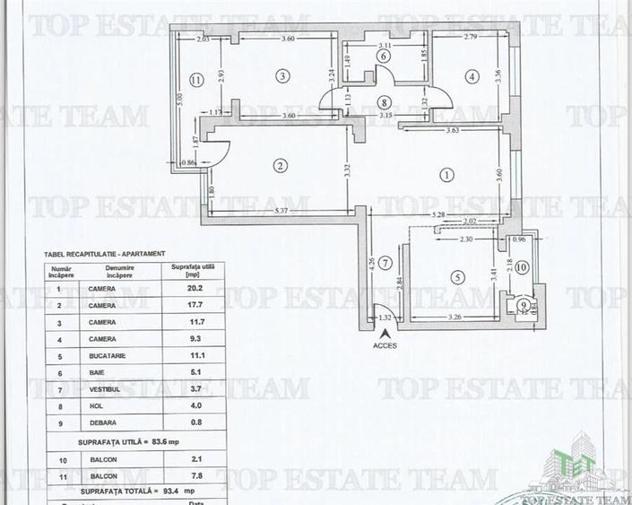4 Camere | Victoriei | 2 x Balcon | 94 mp - 12
