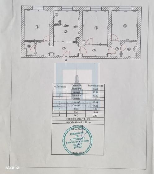 Apartament cu 3 camere decomandat în Uzina 2
