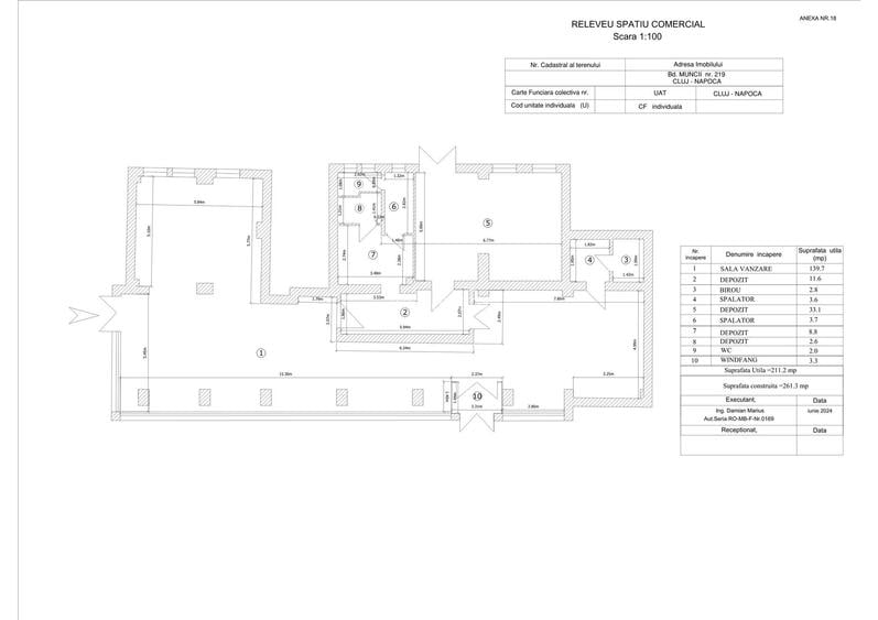Spatiu comercial de inchiriat, Str. Muncii nr. 209, Cluj, pret negociabil Spatiu comercial de inchiriat, Str. Muncii nr. 209, Cluj, pret negociabil