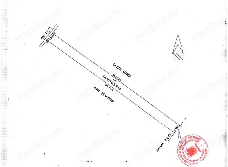 Teren Extravilan In Rate Primaverii Com. Berceni | 4819mp | #EG40 - 2