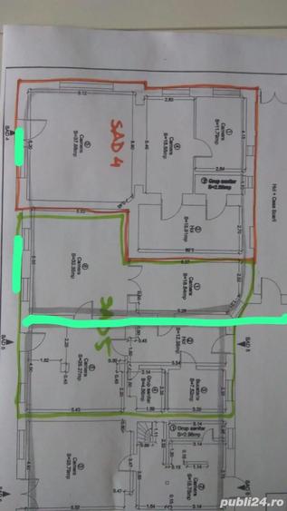 Proprietar vand SAD zona Doroban?ilor 135 mp +demisol 129 mp - 2