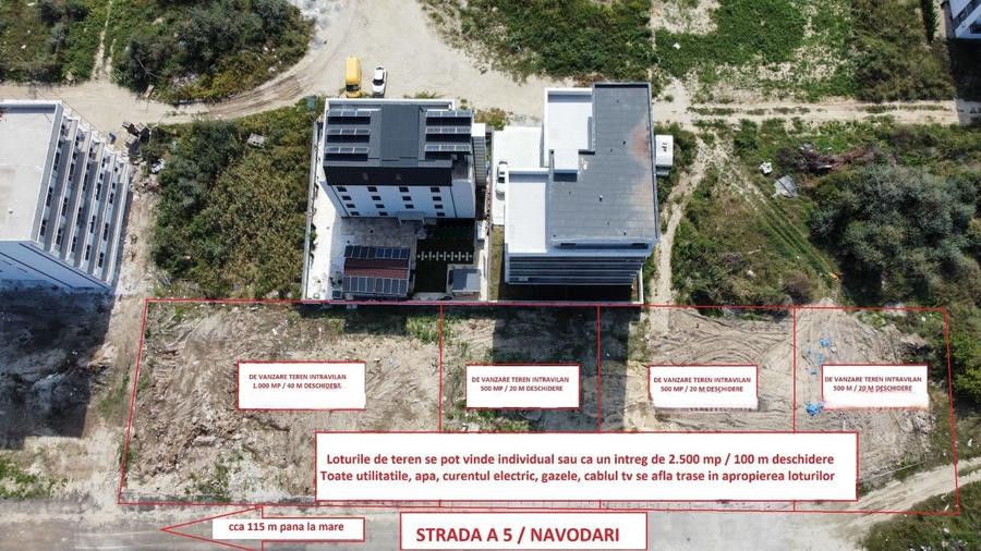 Vanzare teren intravilan 1000 mp cu deschidere de 40m  in Mamaia Nord Strada A5 - 1