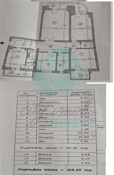 Oportunitate 4 camere 103 mp Stirbei Voda-Berzei - 3
