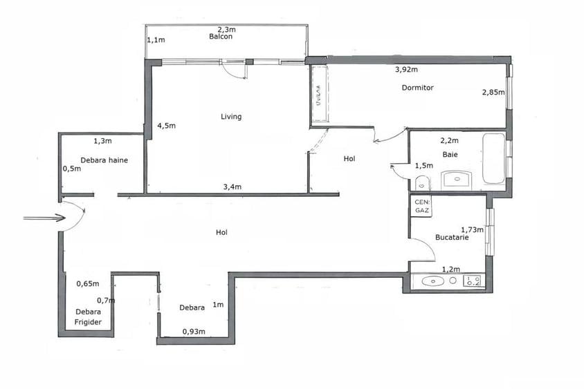 Direct de la proprietar vand apartament 2 camere, Lunca, Universitate - 5
