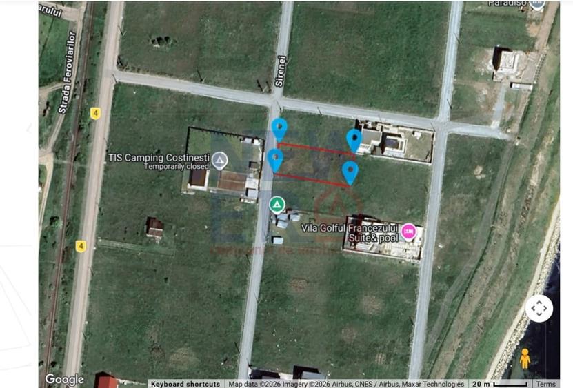 Teren de vanzare 950 mp - zona Golful francez - Costinesti - 3