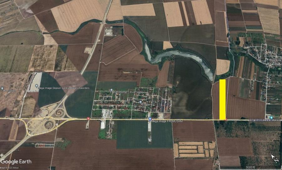 Teren intravilan in zona mixta 60.000 mp / deschidere 81 m - 2