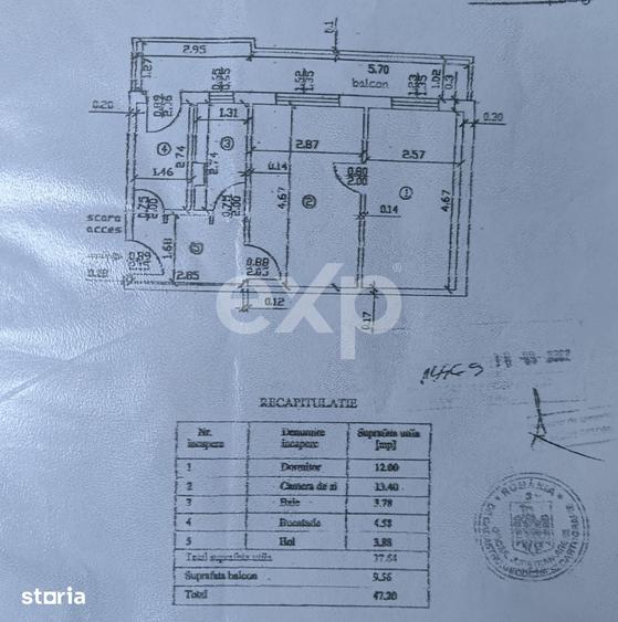 Apartament cu 2 camere semidecomandat în Banat