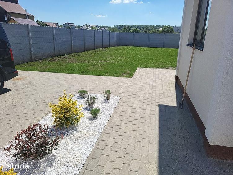 Casa parter 3 cam,2 bai,buc,incalzire pardoseala,finisaje,teren 450 mp - 6