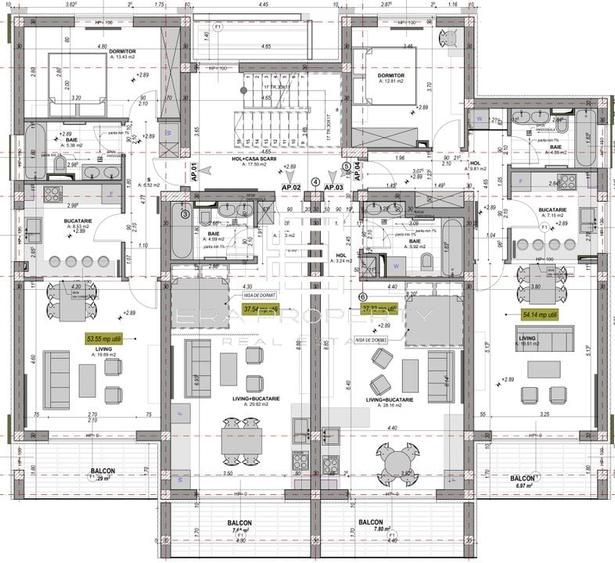 Apartament 2 camere/ 53 mp/zona Aeroport Sibiu - 2