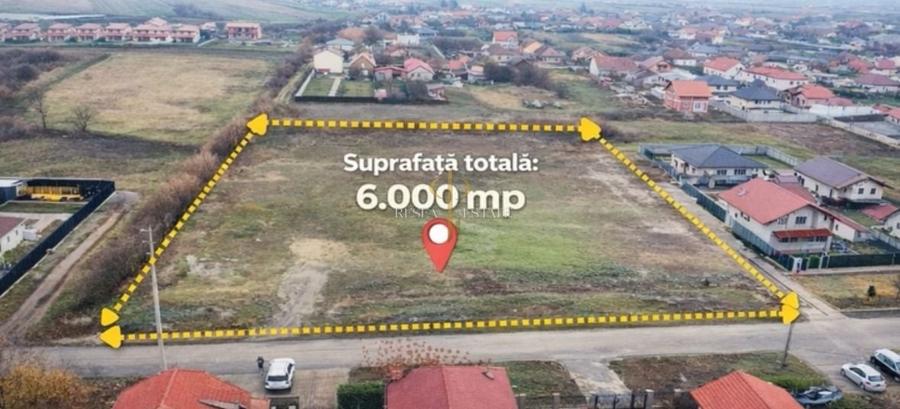 Teren 6.000 mp – 3 fronturi stradale | Ideal dezvoltare rezidențială - 1