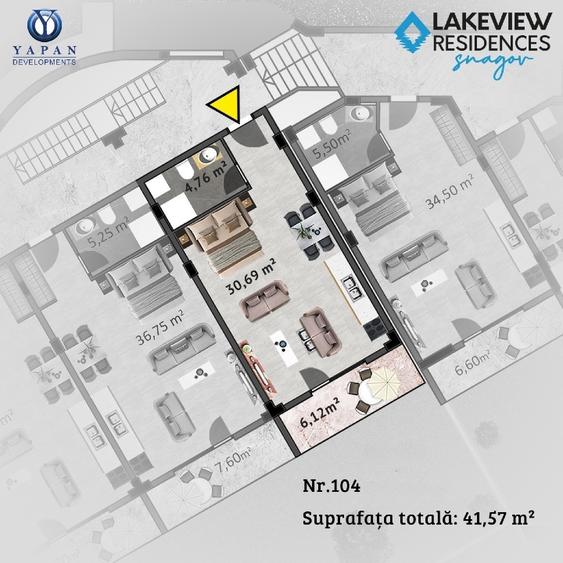 Lakeview Snagov – Garsoniere cu Balcon, Investiție cu Chirie Lunară Garantată - 16