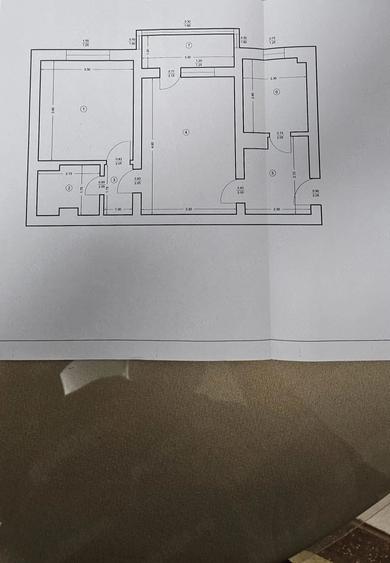 Apartament cu 2 camere semidecomandat în Nord