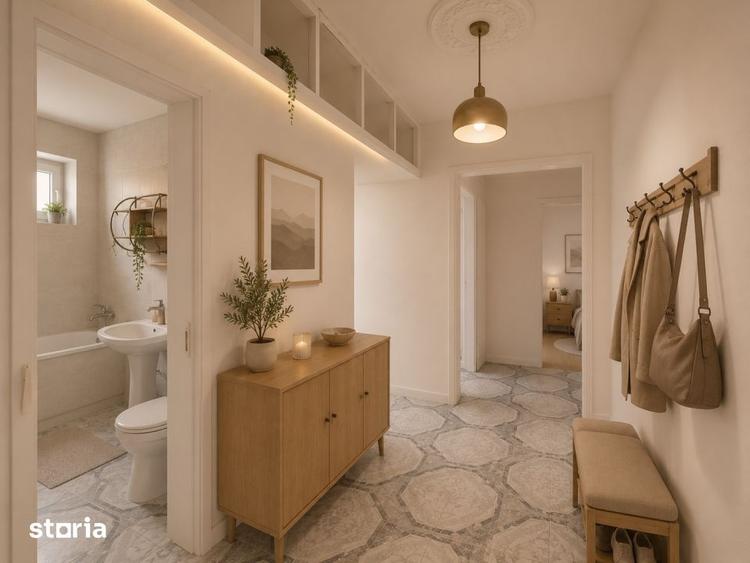 Apartament cu 3 camere semidecomandat în Traian