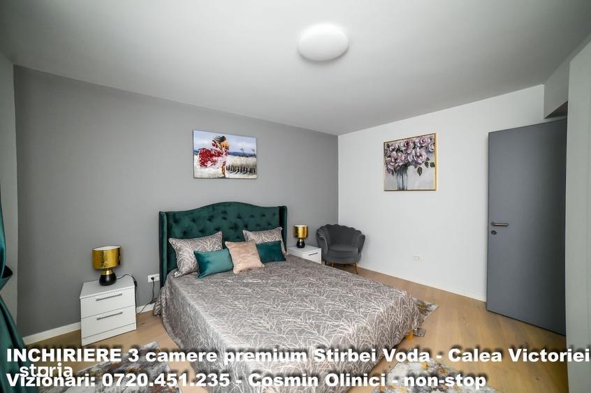 Apartament cu 3 camere, mobilat în Calea Victoriei
