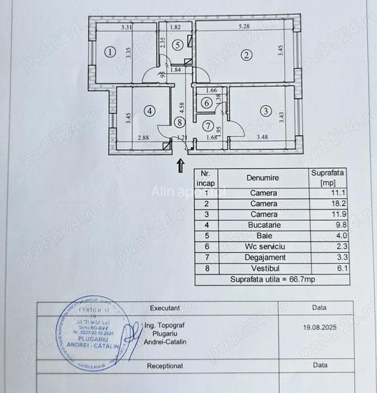 Apartament 3 camere de vanzare Tractoru, Bra?ov Apartament 3 camere de vanzare Tractoru, Bra?ov