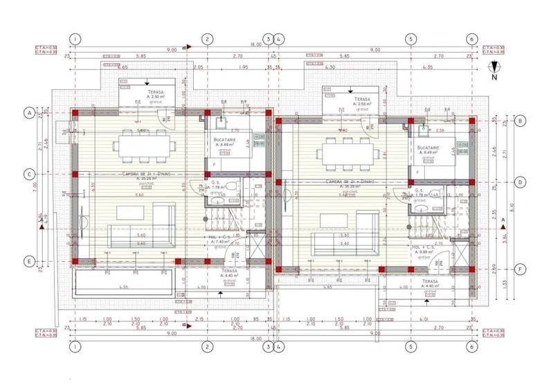 Teren de duplex autorizat, 500 mp , zona Tauti - 4