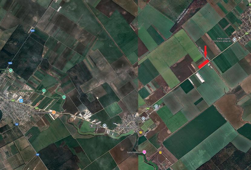 Teren de vânzare – Afumați, 90.000 mp cu deschidere de 430 m la Drumul Național - 1