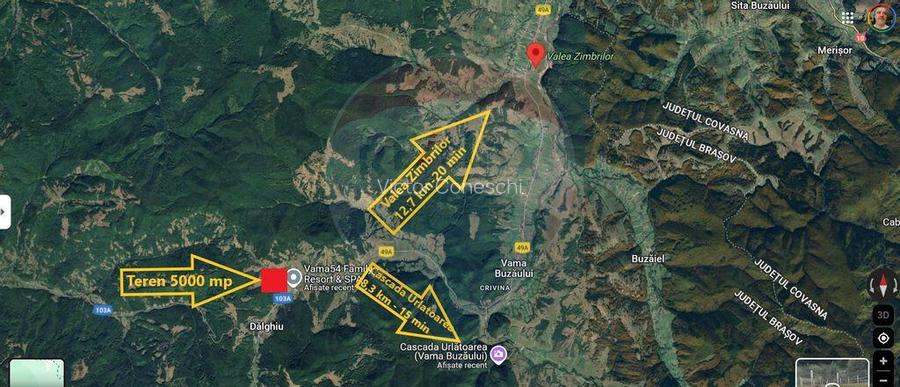 OPORTUNITATE! Teren 5,000 mp Vama Buzaului / Drumul DJ103A OPORTUNITATE! Teren 5,000 mp Vama Buzaului / Drumul DJ103A