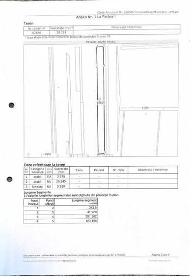 Vand Teren Intravilan + Extravilan Letcani 1 km Primarie - 3