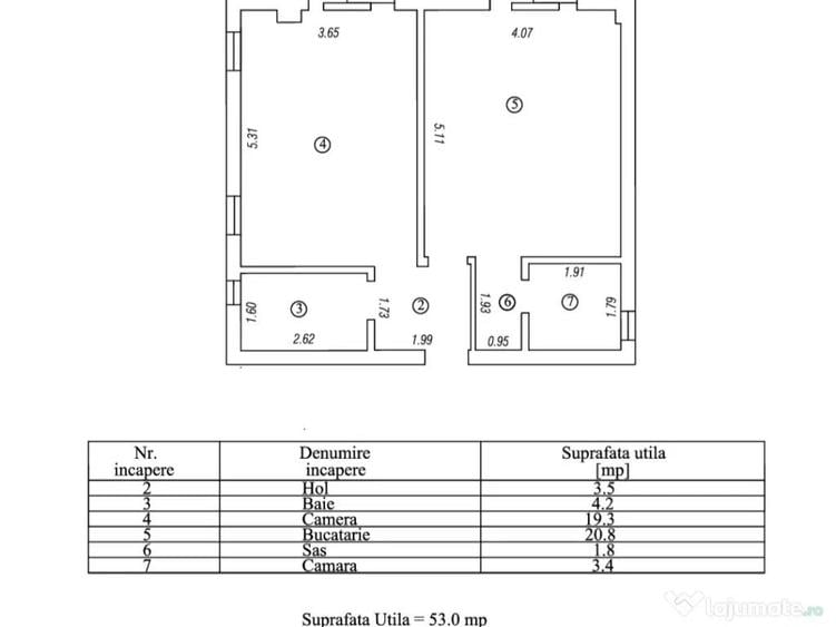 Apartament 2 camere,2 bai, curte, aproape de promenada - 5